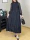Gold Pleated Gown Anti-Static - - Pleats Clothing 3