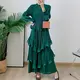 Blue Pleated Gown 0.500 Kg - - Pleats Clothing 2