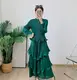 Blue Pleated Gown 0.500 Kg - - Pleats Clothing 5