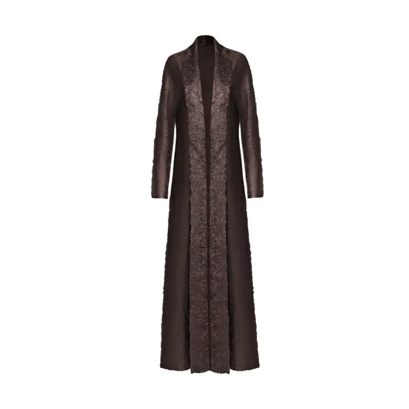 Long Sleeve Pleated High Neck Gown Optional (You Can Buy Samples to Check the Quality Before Placing an Order) - - Pleats Clothing 6