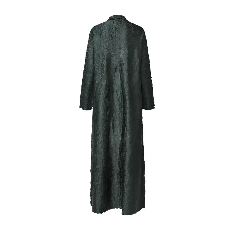 Long Sleeve Pleated High Neck Gown Optional (You Can Buy Samples to Check the Quality Before Placing an Order) - - Pleats Clothing 3