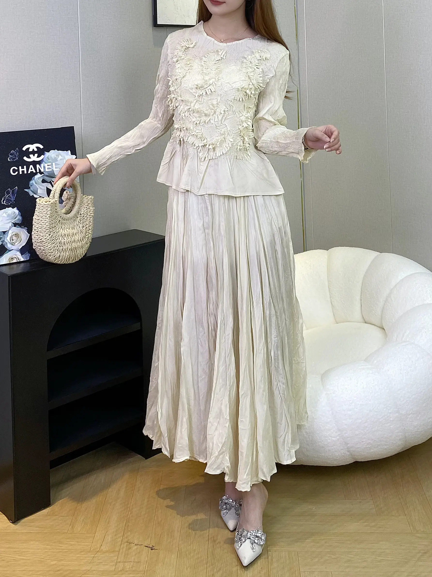Black Pleated Gown Accept Customized Color by Pleats Clothing 6