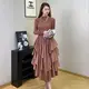 Silk Pleated Gown Pleats Clothing - - Pleats Clothing 4