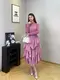 Silk Pleated Gown Pleats Clothing - - Pleats Clothing 6
