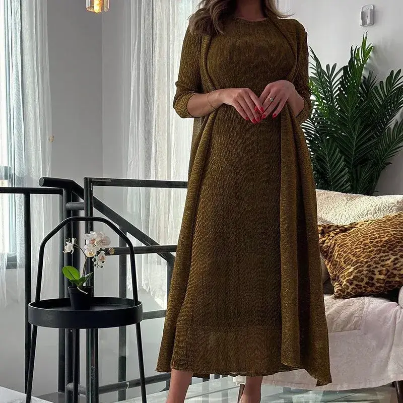 Long Pleated Gown Optional (You Can Buy Samples to Check the Quality Before Placing an Order) - - Pleats Clothing 2