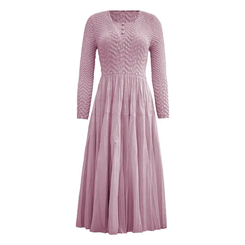 Silk Pleated Gown Accept Customer Logo by Pleats Clothing 5