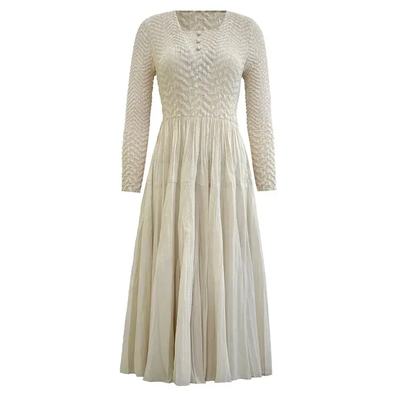 Silk Pleated Gown Accept Customer Logo by Pleats Clothing 6