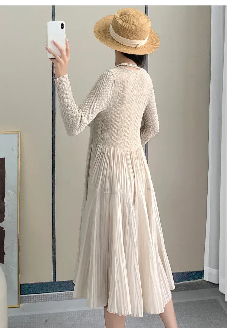 Silk Pleated Gown Accept Customer Logo by Pleats Clothing 4