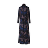 Abaya pour femmes, fabricants en gros, Design plissé, beau tissu en Polyester imprimé Floral, Abaya 1