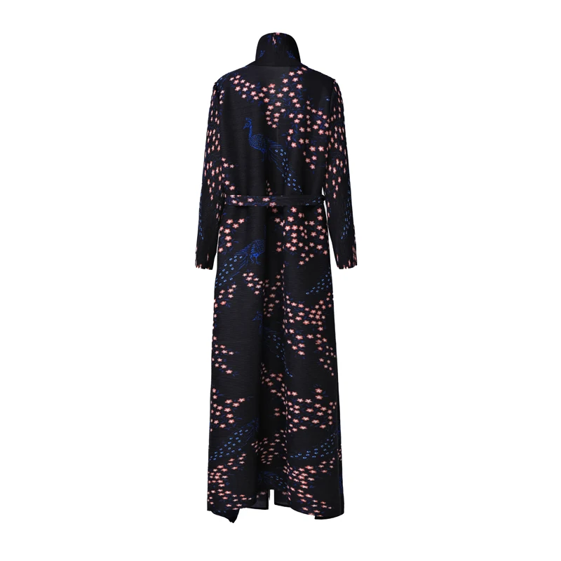 Abaya pour femmes, fabricants en gros, Design plissé, beau tissu en Polyester imprimé Floral, Abaya 2