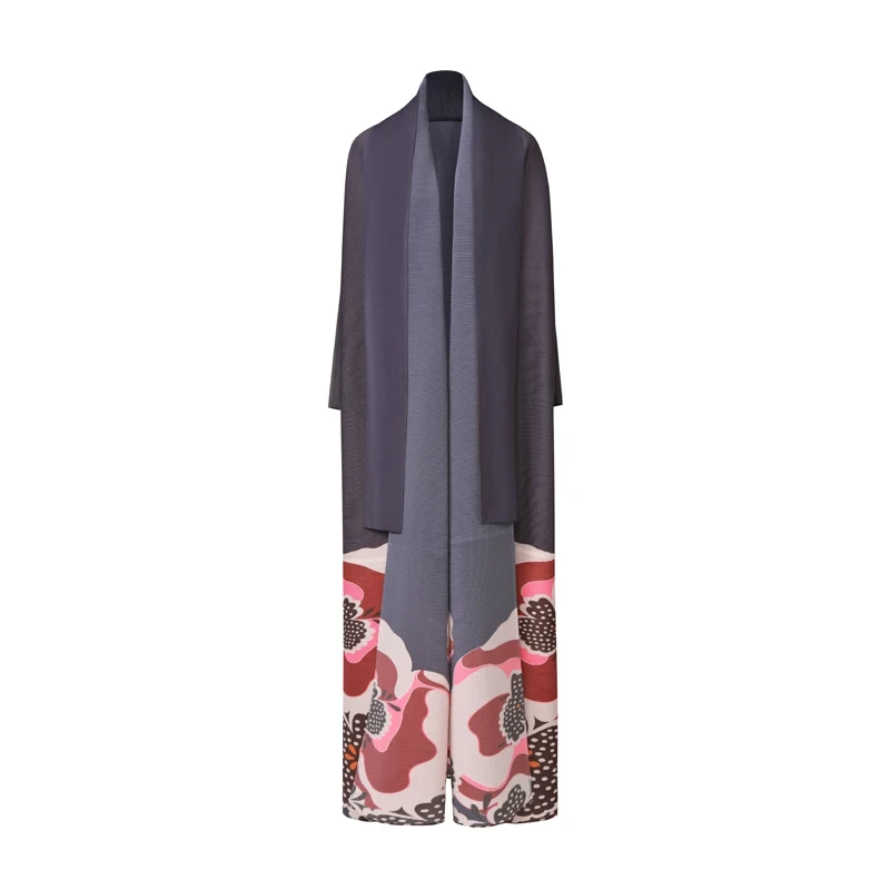 Abaya – Robe musulmane imprimée de dubaï pour femme, tissu de haute qualité, plissée Miyake, 2024 1
