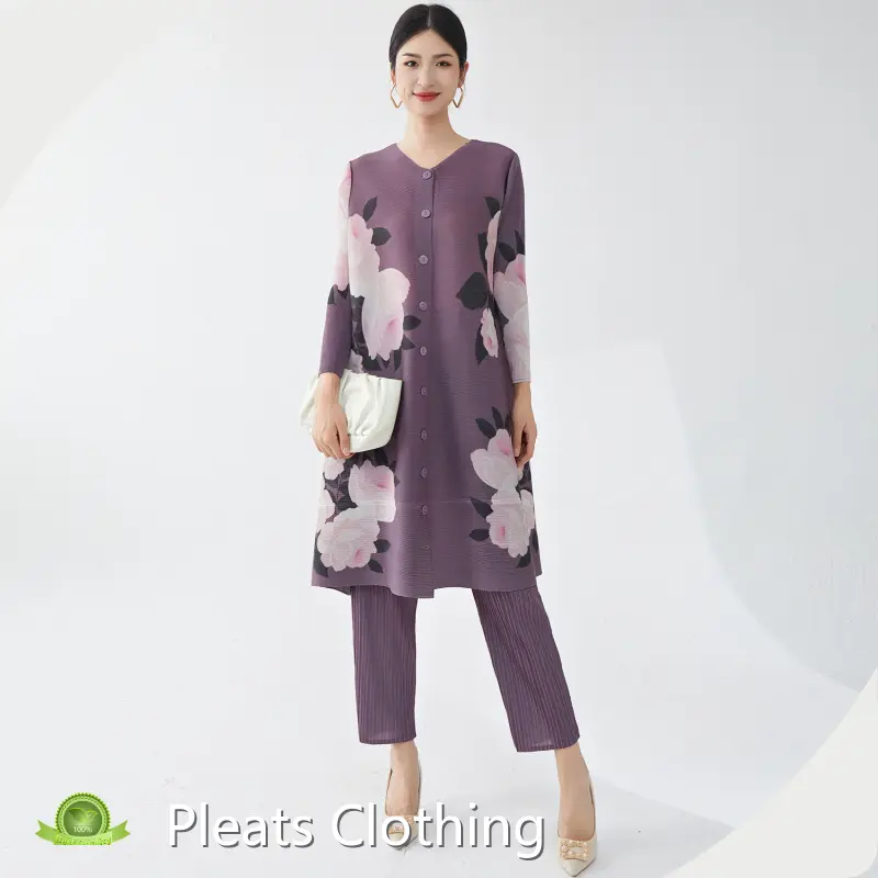 Womens Pleated Coat Anti-wrinkle - - Pleats Clothing 1