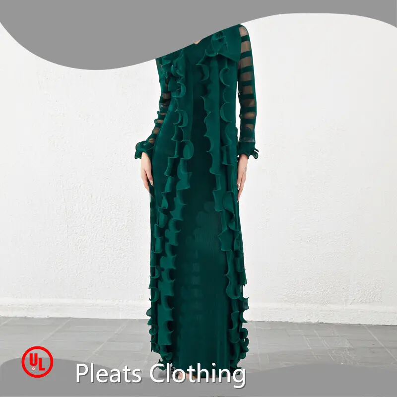 Pleated Gown Dress 2024 - - Pleats Clothing 1