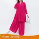Womens Pleated Suit Pants Summer - - Pleats Clothing 1