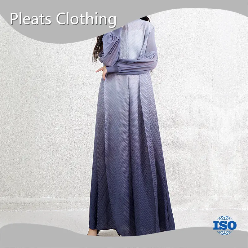 Long Pleated Gown One Size & Customized by Pleats Clothing 1