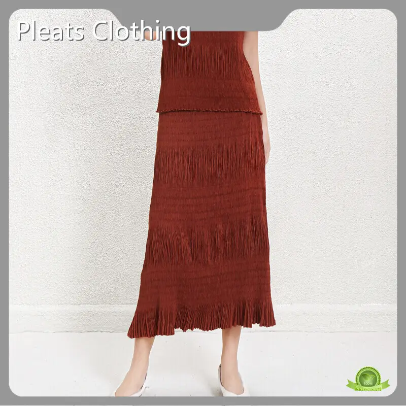 Pleated Gown with Sleeves Accept Customer Logo by Pleats Clothing 1