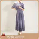 Red Pleated Gown Breathable by Pleats Clothing 1