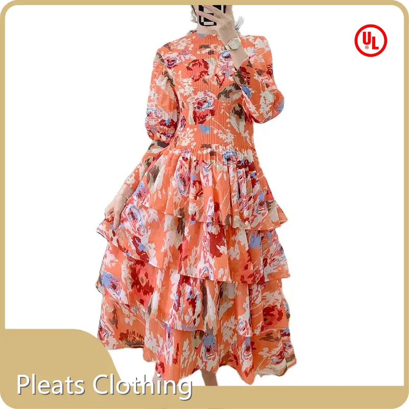 Pleated Frock for Ladies Accept Customer Logo - - Pleats Clothing-1 1