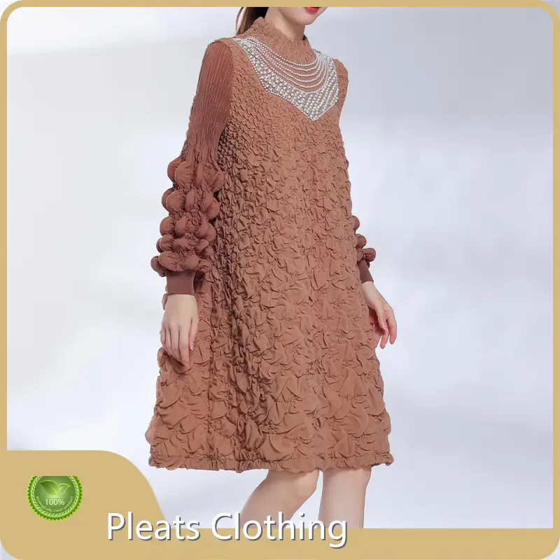 Black Pleated Gown Anti-wrinkle - - Pleats Clothing 1