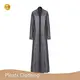 Long Sleeve Pleated High Neck Gown Optional (You Can Buy Samples to Check the Quality Before Placing an Order) - - Pleats Clothing 1