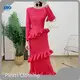 One Shoulder Pleated Gown Fast Shipping to Over 200+ Countries & Regions. - - Pleats Clothing 1