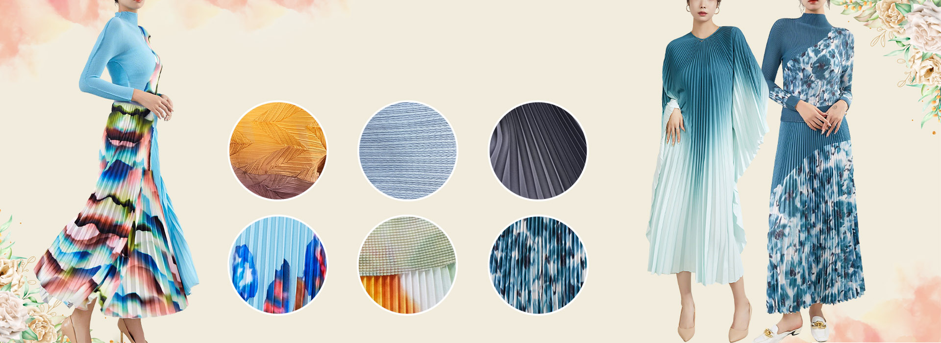 pleated clothing manufacturer | polyester fiber fabrics