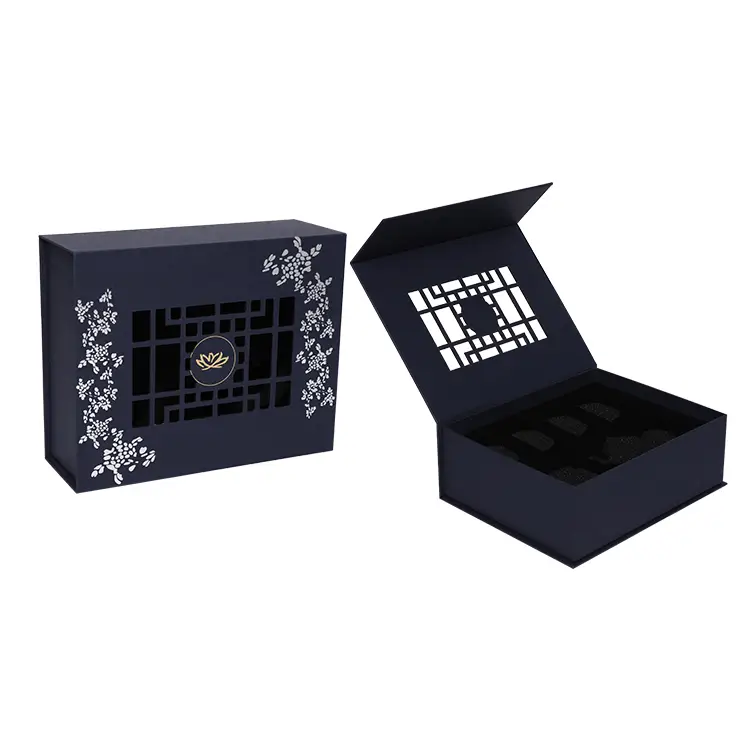 Music gift box professional custom creative clamshell skin care box 1