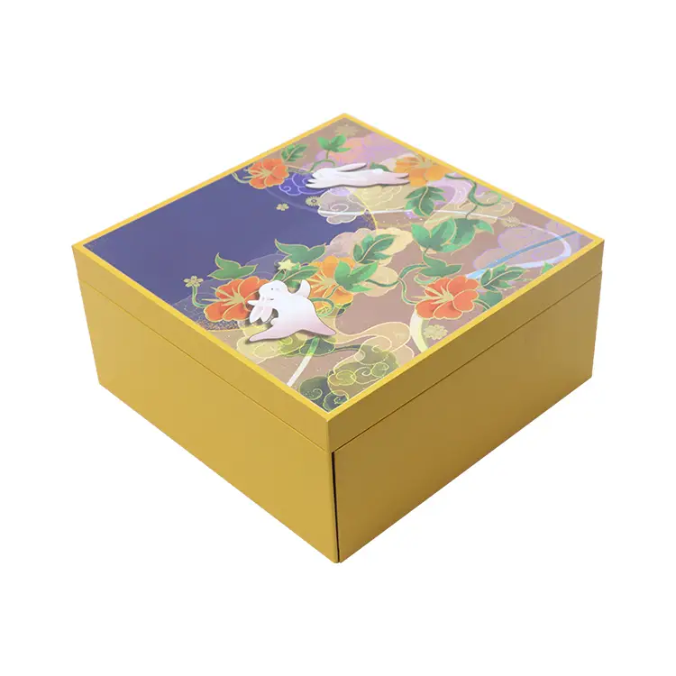 Caja de regalo doble Caja de regalo creativa navideña refrigerios 1