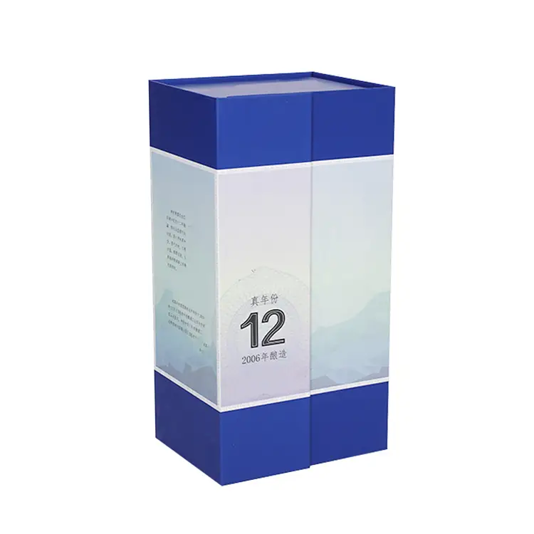 Cajas de vino personalizadas de doble capa de vino blanco de lote pequeño 1