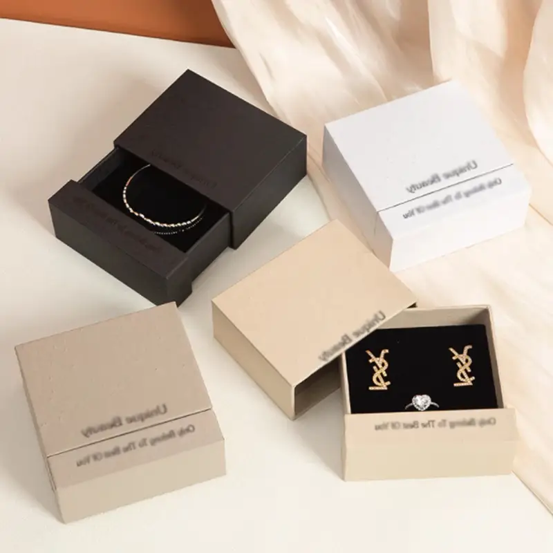 Caja de embalaje de joyería, caja de embalaje de pulsera creativa personalizada para pendientes 1