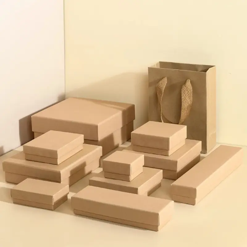 Embalaje de caja de joyería personalizada Caja de joyería para collar y pendientes 1