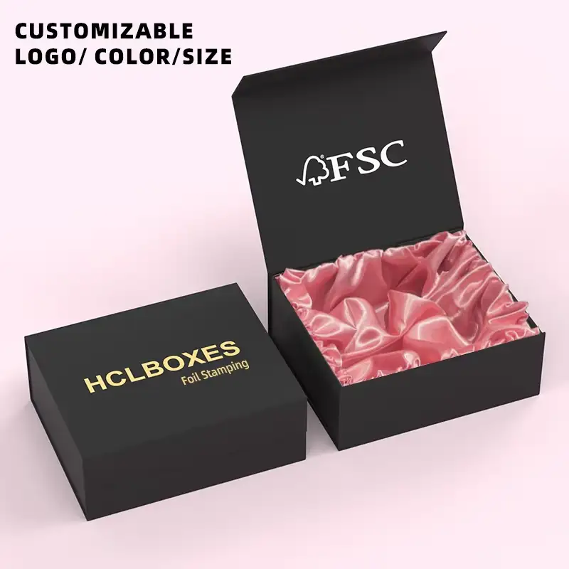 Customize Hair Extension Packaging Box Wig Coated Paper Boxes Custom logo Packaging Book Shape Hair Package Boxes 1