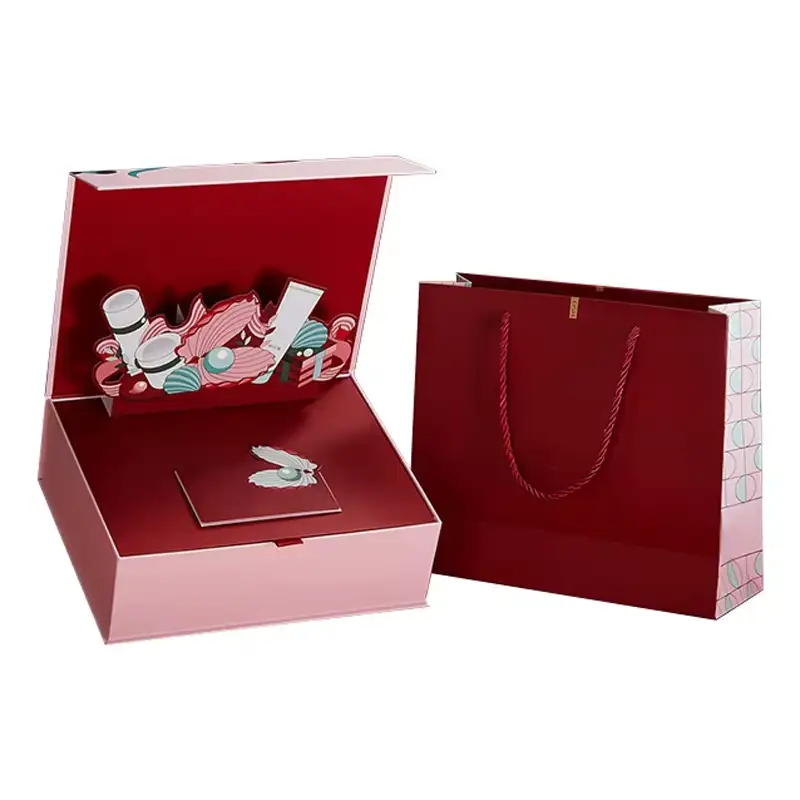 علب كرتونية مموجة قابلة لإعادة التدوير من هيفن إيرث، مغلفة بورق لامع غير لامع، مناسبة لمجموعات مستحضرات التجميل، سعة كبيرة، علبة مكياج كبيرة 1