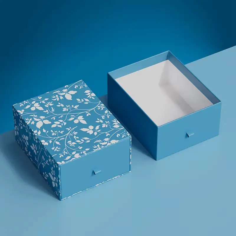 علبة كرتونية مطبوعة حسب الطلب، تصميم إبداعي قابل للسحب لتغليف العطور والعلاج العطري، تغليف لامع، نقش بارز 1