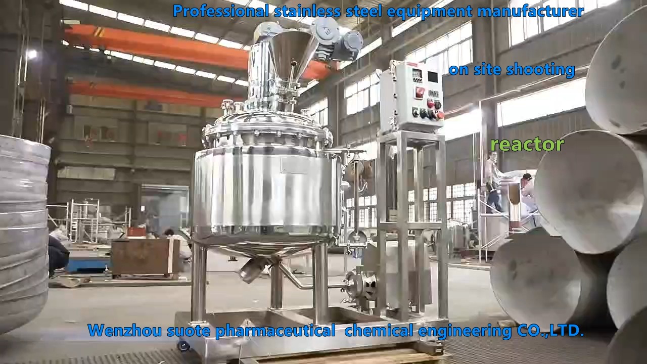 Electric Heating Emulsifying Tanks with Hygienic Pumps
