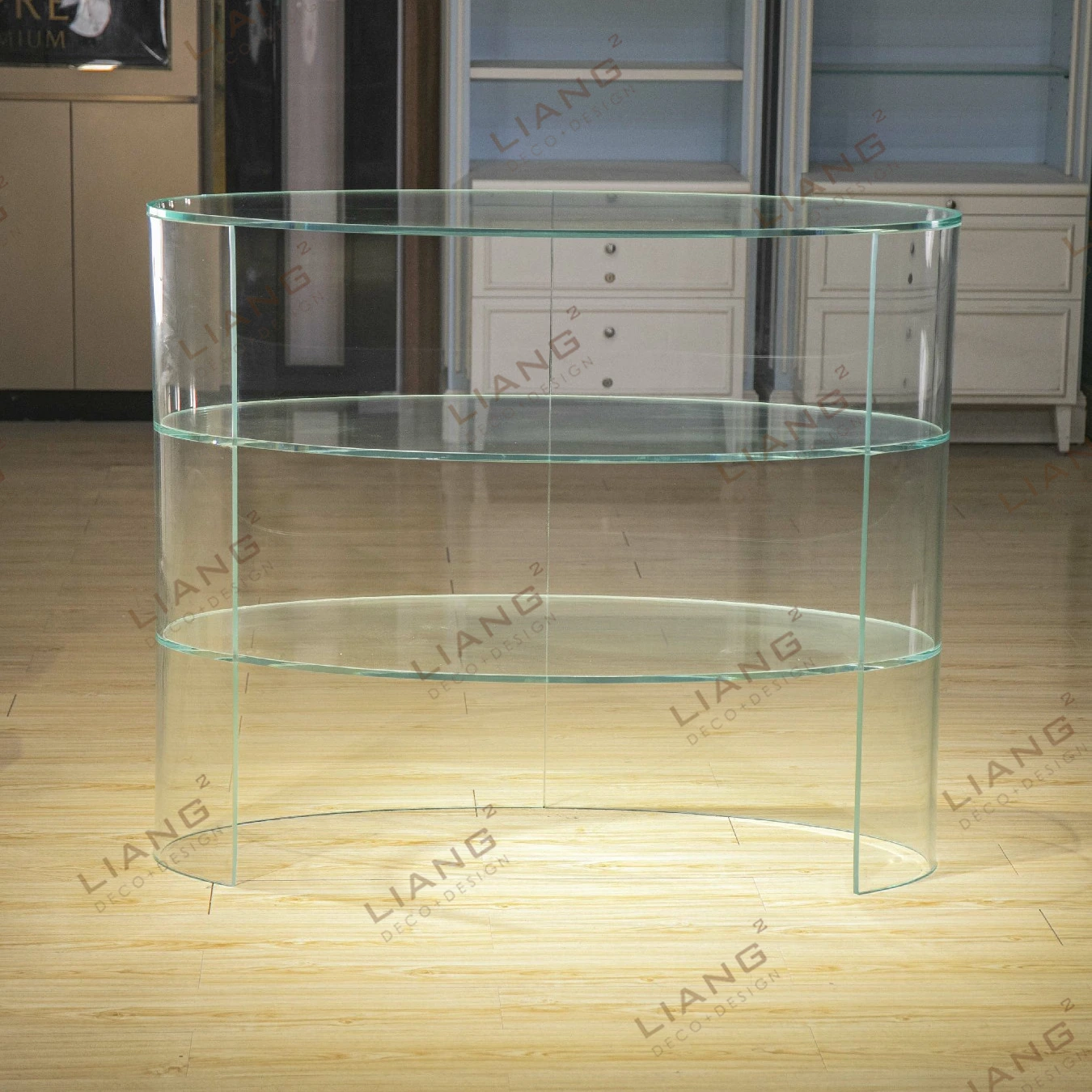 Liangliang Curved Glass Display Case 1