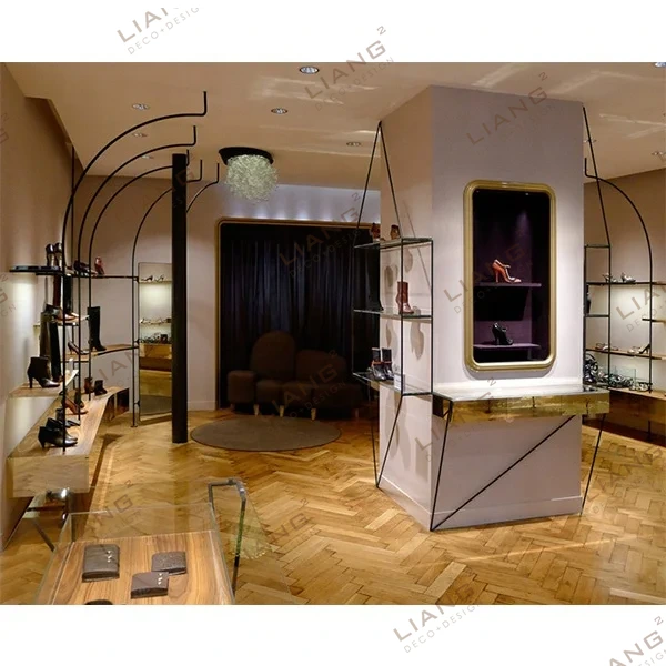 Boutique Damenschuhgeschäft-Ausstellung Boutique-Möbel Boutique-Regal Vitrine Ladenmöbel-Ausstellung 1