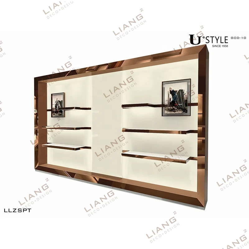 Expositor de un solo lado Expositores de pared para supermercados Accesorios para tiendas Vitrina de pared 1