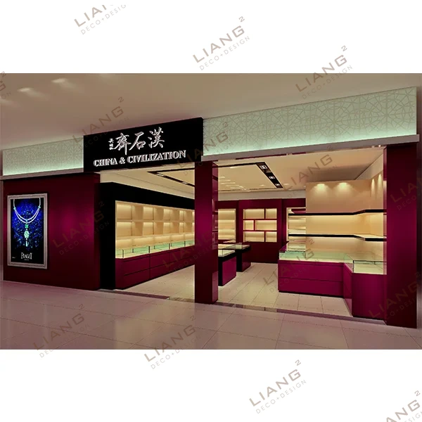 Modern Customized Jewelry Display Cabinets 1