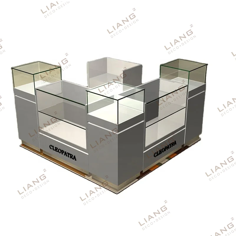 Glass Display Cabinet Jewelry Display Cabinet Store Interior Decoration Display Case 1