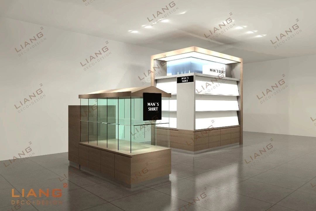 Proyecto de mostrador de exhibición de camisetas premium 1