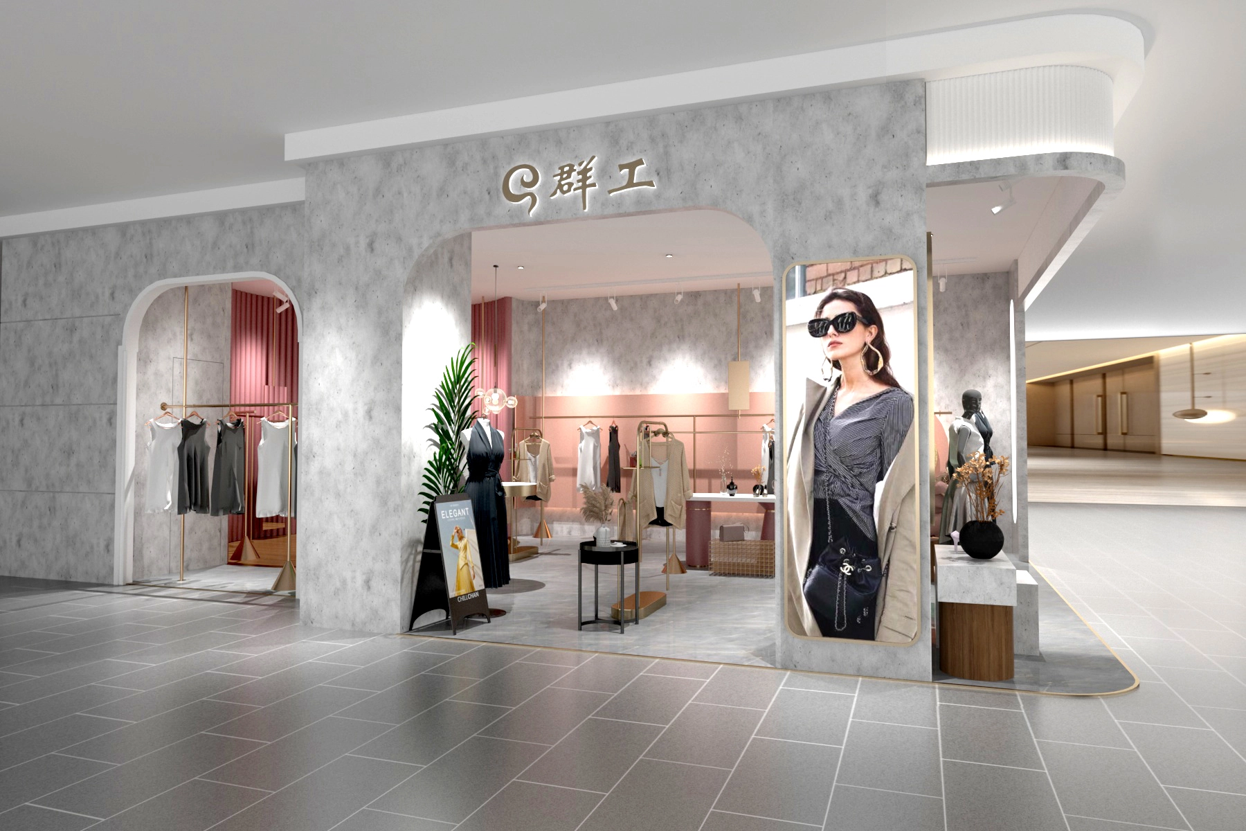 Nationwide Fashion Chain Store – Fullständig anpassning & Inredningslösning 1