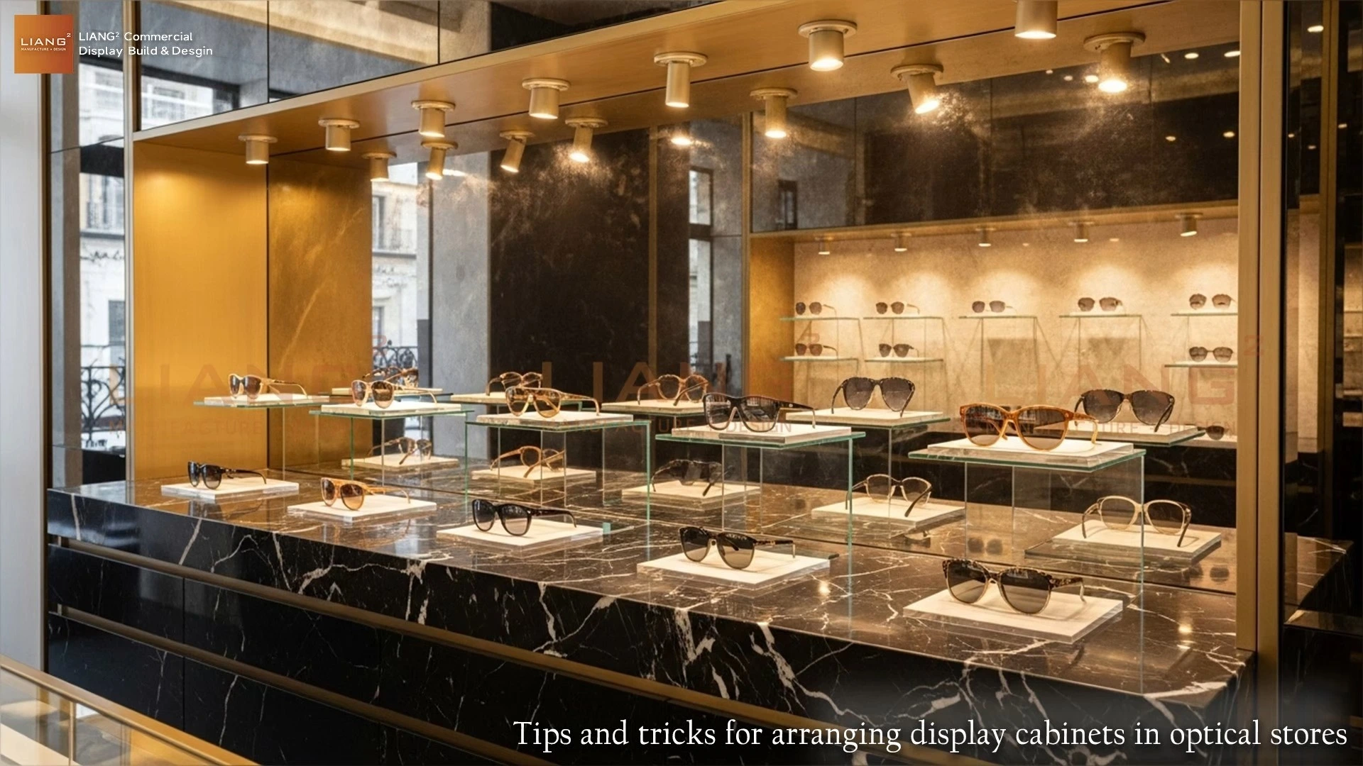 Tips and tricks for arranging display cabinets in optical stores 1