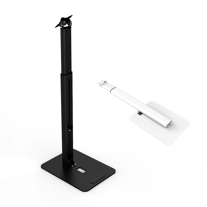 Flexible Foldable Floor Stand Universal Height Adjustable Metal Tablet Holder--PFS-1 1