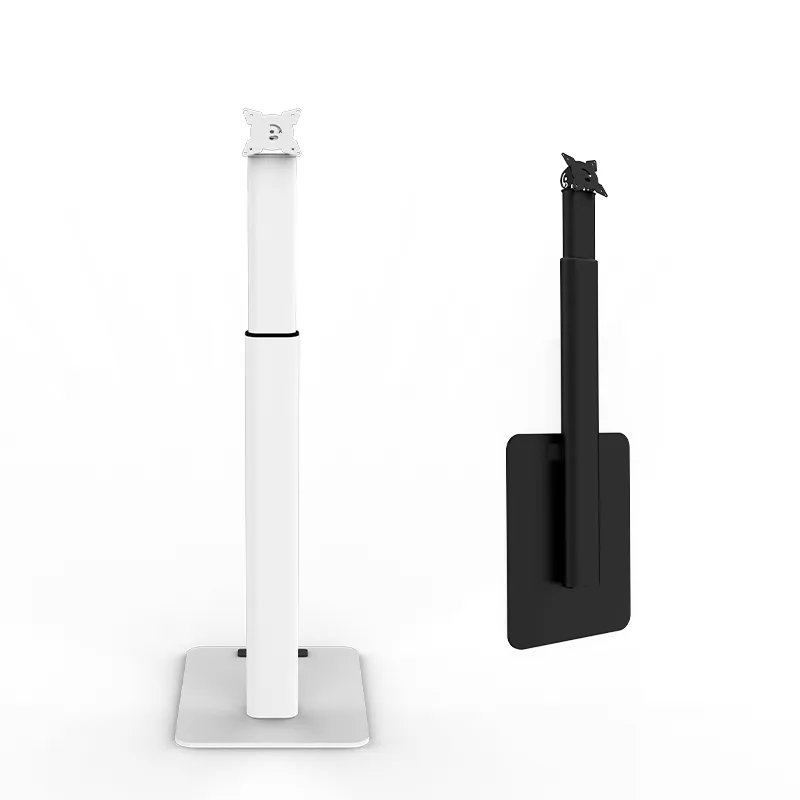 Flexible Foldable Floor Stand Universal Height Adjustable Metal Tablet Holder--PFS-1 2