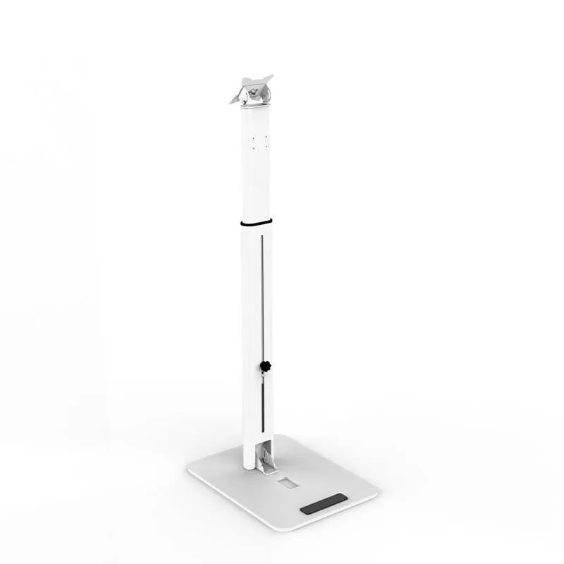 Flexible Foldable Floor Stand Universal Height Adjustable Metal Tablet Holder--PFS-1 4