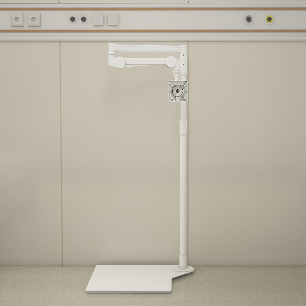 Aluminium Long Arm patiens Monitor Solum Sta -Peacemounts PM-500B 1