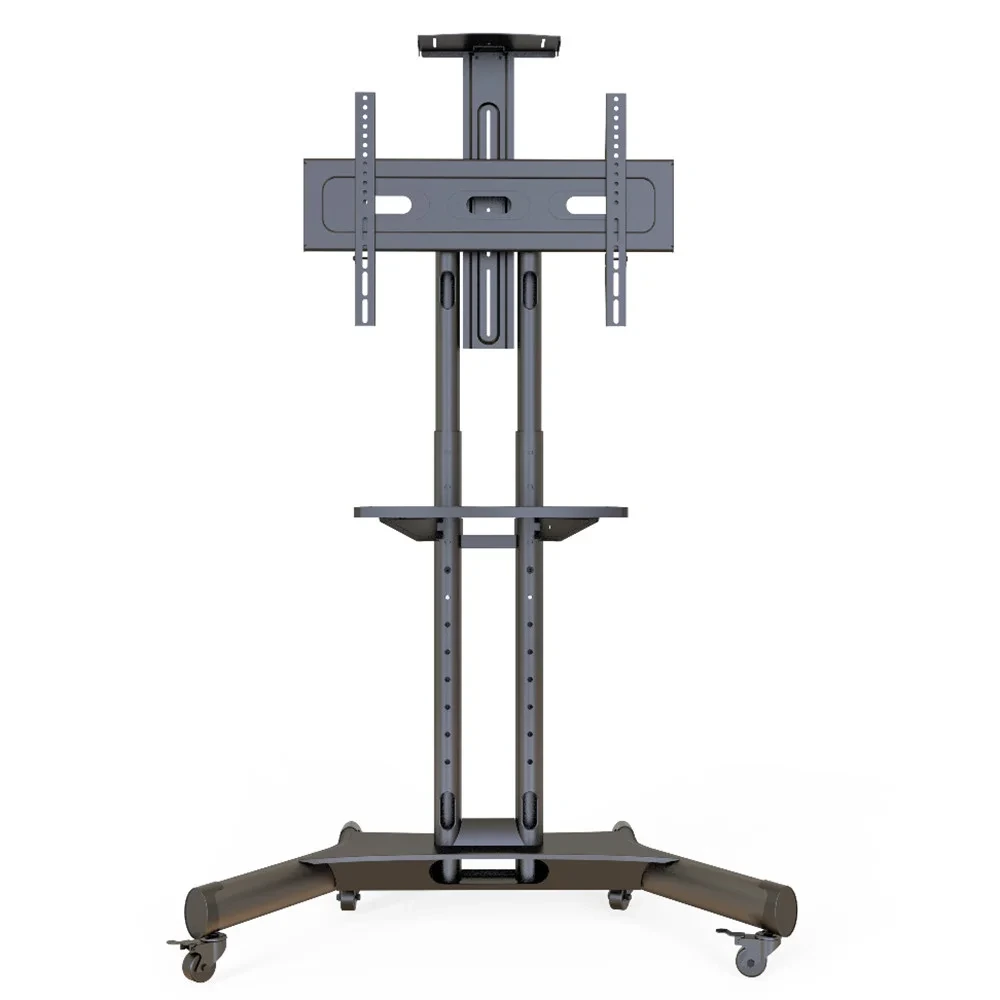 40~70 टीवी-पीसमाउंट्स पीएम-एजी के लिए ऊंचाई एडजस्टेबल मूवेबल टीवी फ्लोर स्टैंड एलईडी टीवी कार्ट151 1