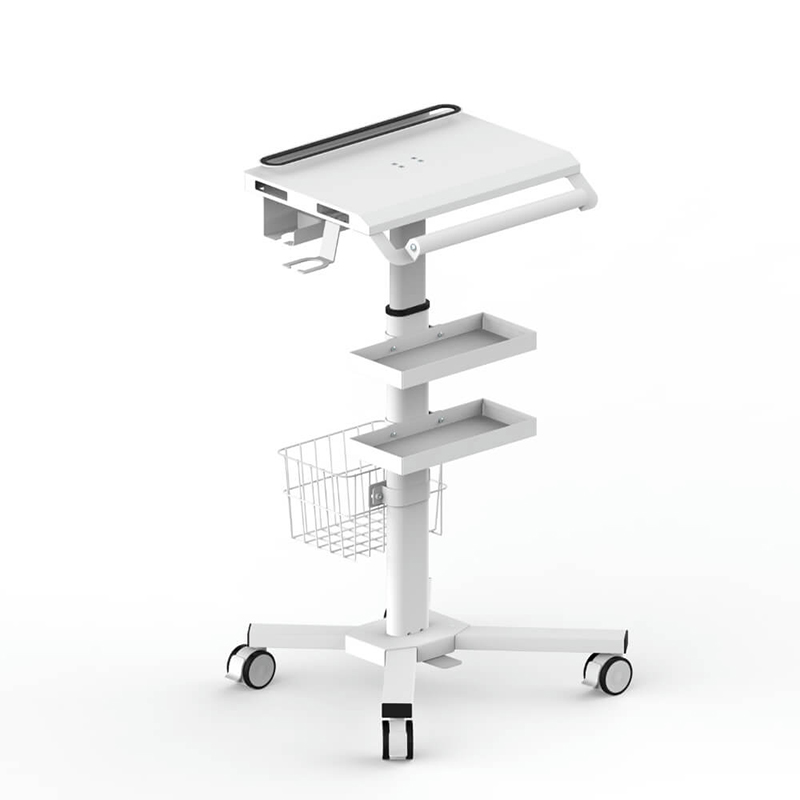 Giỏ máy tính xách tay y tế chống trộm với người giữ máy quét máy trạm di động-mcs-05 2