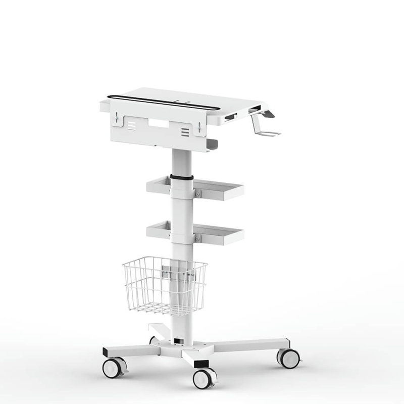 Giỏ máy tính xách tay y tế chống trộm với người giữ máy quét máy trạm di động-mcs-05 5